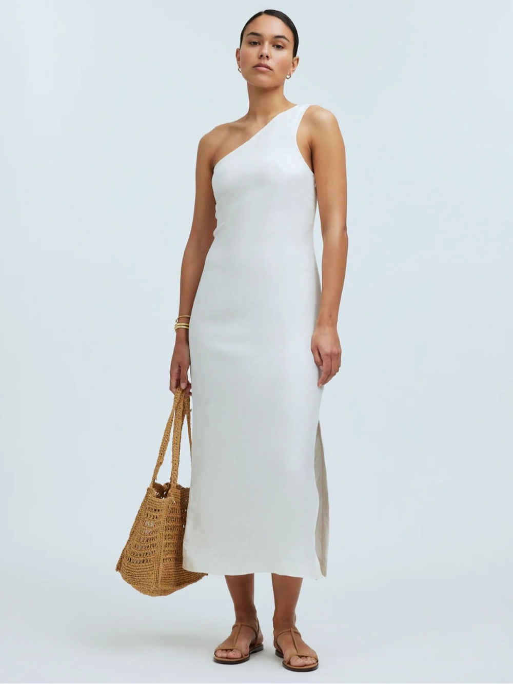 Madewell Dress 6 Linen Ivory